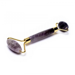 Ametista Rullo per massaggio Viso e Corpo - (14cm - 70gr.)