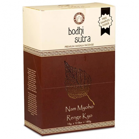 Bodhi Sutra Bastoncini Incenso Song of India Premium Masala Nam Myoho Renge Kyo