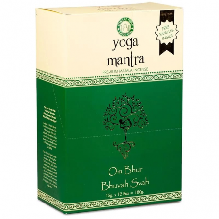 Yoga Mantra Bastoncini Incenso Song of India Premium Masala Om Bhur Bhuvah Svah
