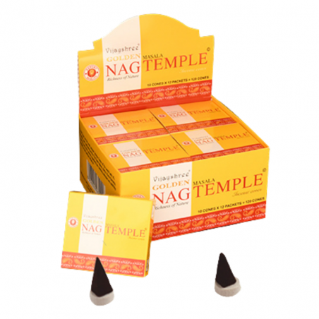 Golden Nag Temple Coni Incenso Vijayshree Masala