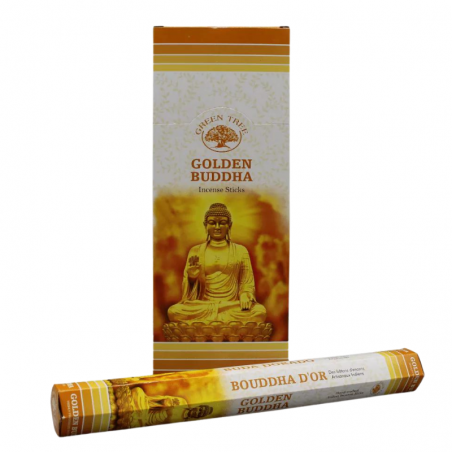 Golden Buddha 20 Bastoncini Incenso Green Tree Agarbatti