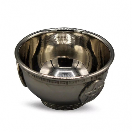 Ciotola Brucia incenso tibetana Argentata - Pentacolo