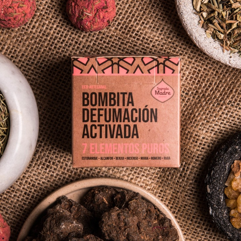 7 Elementi - 8 Bombitas Smudge 7 Elementos Puros 100% Erbe Naturali - Sagrada Madre