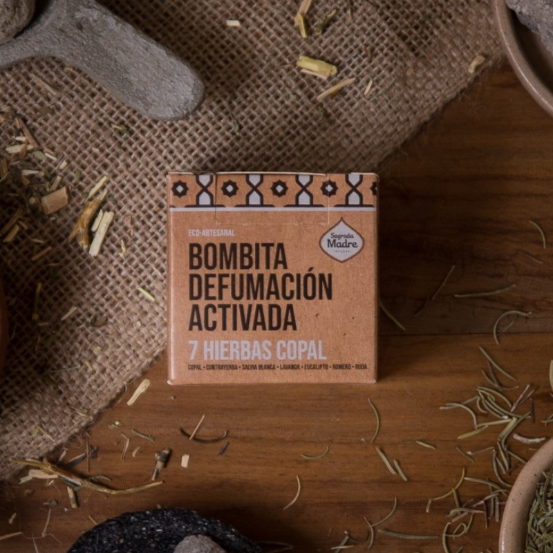7 Erbe Copal - 8 Bombitas Smudge 100% Erbe Naturali - Sagrada Madre