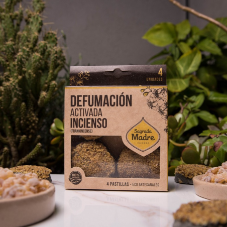 Frankincense - 4 Pastillas Smudge 100% Erbe Naturali - Sagrada Madre