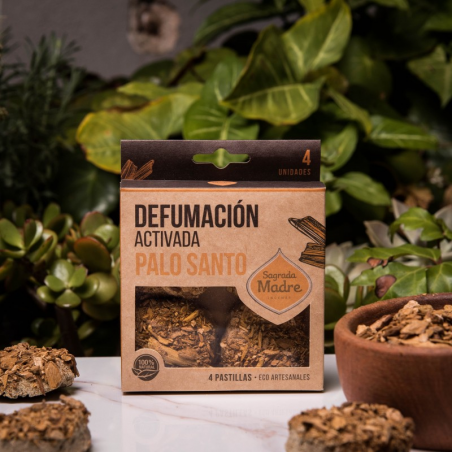 Palo Santo - 4 Pastillas Smudge 100% Erbe Naturali - Sagrada Madre