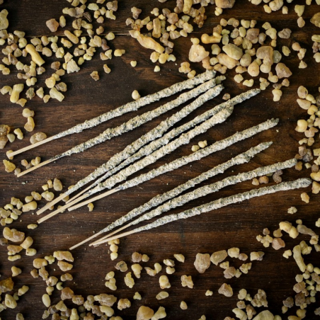Olibano Bianco - 9 Bastoni Incenso Extra Premium in Erbe 100% Naturali - Sagrada Madre
