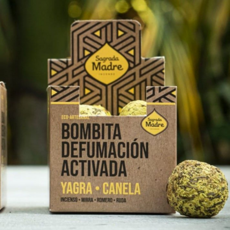 Yagra & Cannella - 8 Bombitas Smudge 100% Erbe Naturali - Sagrada Madre