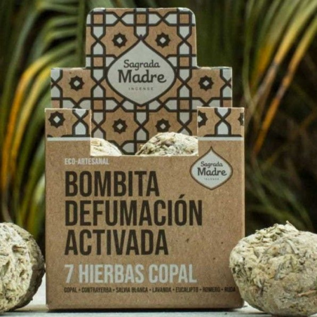 7 Erbe Copal - 8 Bombitas Smudge 100% Erbe Naturali - Sagrada Madre