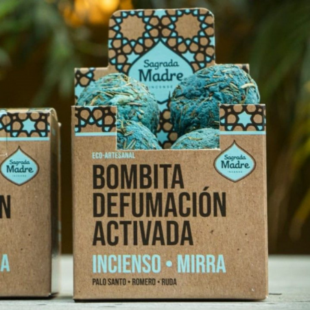 Incenso & Mirra - 8 Bombitas Smudge 100% Erbe Naturali - Sagrada Madre