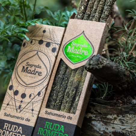 Ruda & Rosmarino - 8 Bastoni Smudge 100% Naturale - Sagrada Madre