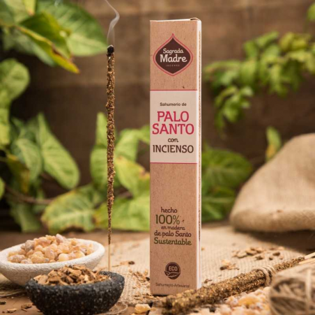 Palo Santo & Frankincenso - 8 Bastoni Smudge 100% Naturali - Sagrada Madre