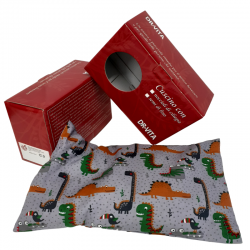 Cuscino con noccioli di ciliegia - (32 x 19 x 5cm) - (570 - 710gr.) - Dinosauri
