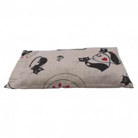 Cuscino con semi di lino - (32 x 19cm) - (650 - 780gr.) - Gatti
