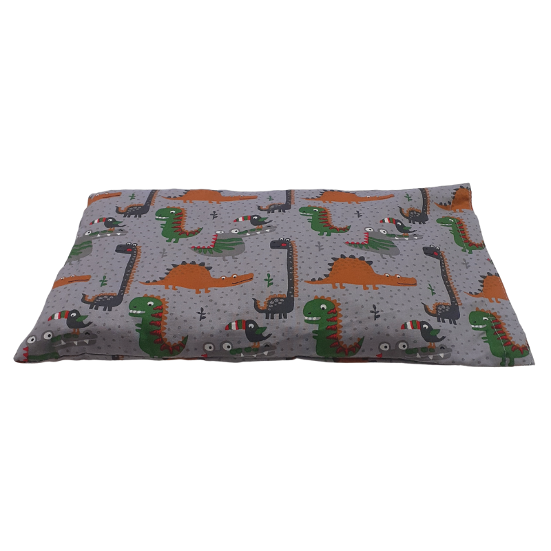 Cuscino con semi di lino - (32 x 19cm) - (650 - 780gr.) - Dinosauri Cartoon