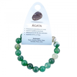 Bracciale Agata Verde perle...