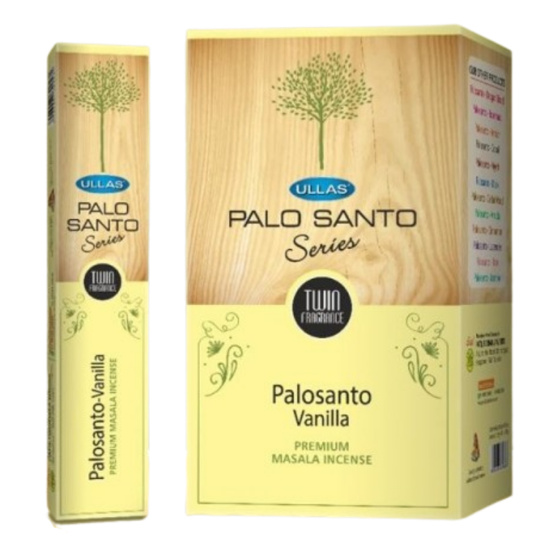 Palo Santo & Vaniglia Bastoncini incenso Ullas Palo Santo & Vanilla Masala