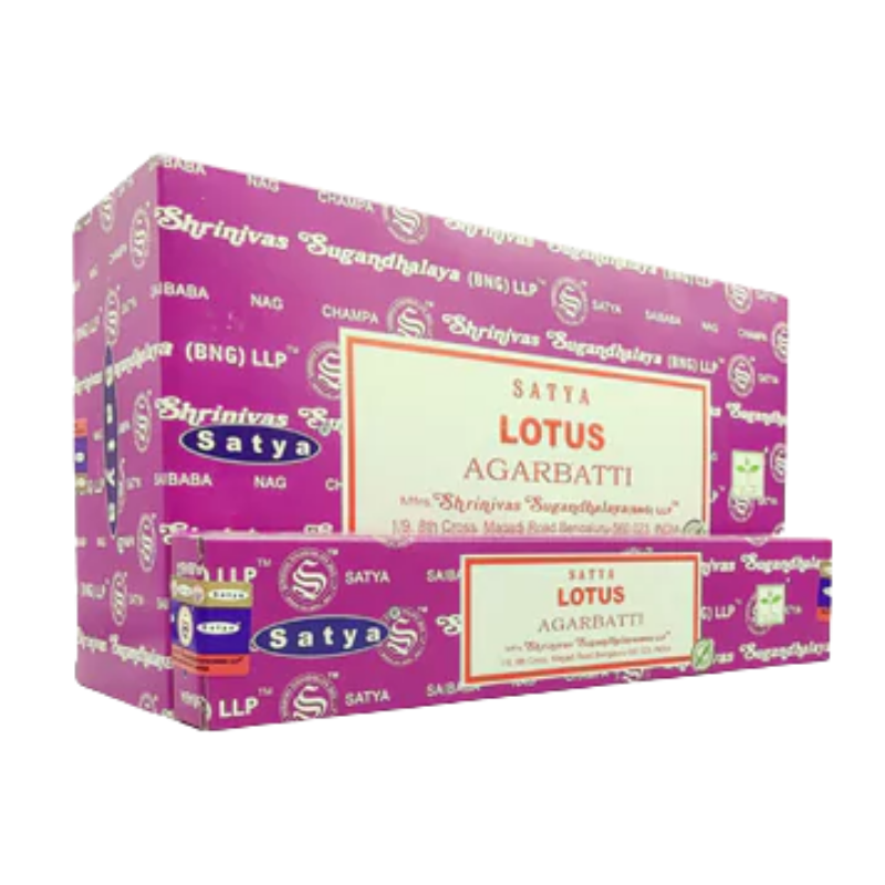 Incenso Satya Earth Lotus 15 Bastoncini – Fragranza Floreale
