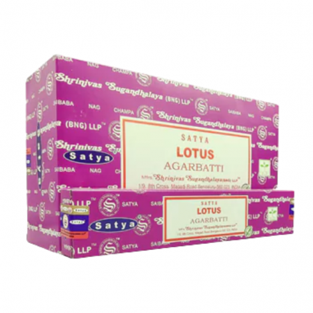 Incenso Satya Earth Lotus 15 Bastoncini – Fragranza Floreale