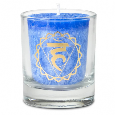5° Chakra Candela profumata alla Stearina e Cocco - Vishuddha
