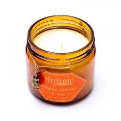 Candela profumata Arancio Cera di Soia Song of India Organic Goodness - (± 55 ore - 200gr.)
