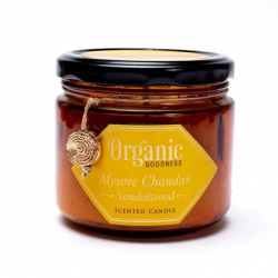 Candela profumata Sandalo Cera di Soia Song of India Organic Goodness 2