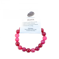 Braccialetto Agata perline da 10mm in Pietra Naturale