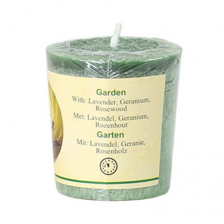 Lavanda, Geranio, Palissandro Candela profumata alla Stearina Giardino Chill Out