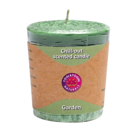 Lavanda, Geranio, Palissandro Candela profumata alla Stearina Giardino Chill Out