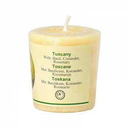 Basilico, Coriandolo, Rosmarino Candela profumata alla Stearina Toscana Chill Out