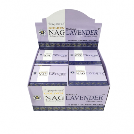 Golden Nag Lavanda Coni Incenso Vijayshree Lavender Masala