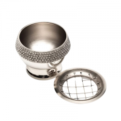 Brucia incensi in ottone nichelato – Per resine e grani 2