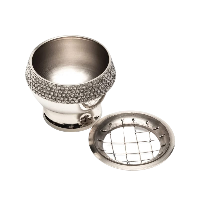 Brucia incensi in ottone nichelato – Per resine e grani