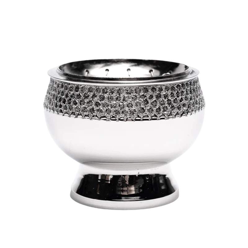 Brucia incensi in ottone nichelato – Per resine e grani