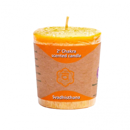 Cedro, Abete rosso, Rosmarino Candela profumata alla Stearina - 2° Chakra