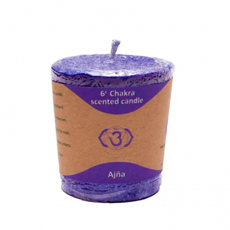 Lavanda, Abete rosso, Camomilla Candela profumata alla Stearina - 6° Chakra