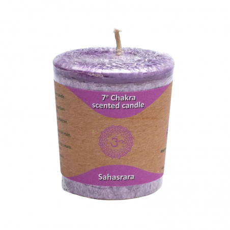 Patchouli, Labdano, Incenso Candela profumata alla Stearina - 7° Chakra