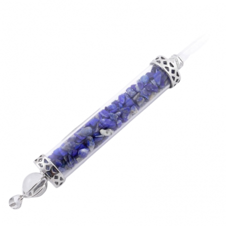 Lapislazzuli Pendente energetico Quarzo ialino e Pietre Naturali - (130mm X 17mm)