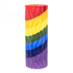 Caprifoglio & Cedro Candela stearina profumata senza Vetro - Arcobaleno 2