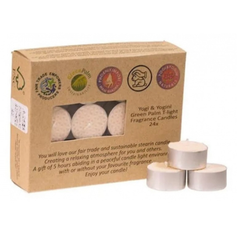 Gelsomino Lumini alla stearina profumati - Set da 24