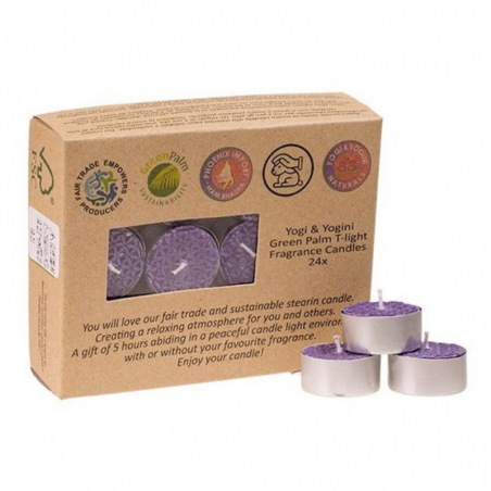 Lavanda Lumini alla stearina profumati - Set da 24