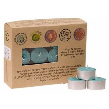 Patchouli Lumini alla stearina profumati - Set da 24