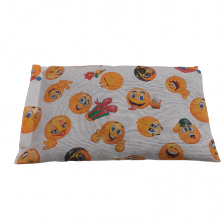 Cuscino con semi di lino - (32 x 19cm) - (650 - 780gr.) - Emoticon