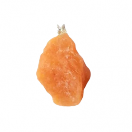 Ciondolo Calcite Arancione Grezza Pietra Naturale - (± 3cm)
