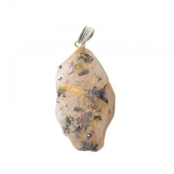 Ciondolo Quarzo Rutilato Grezzo Pietra Naturale - (± 2,5cm)