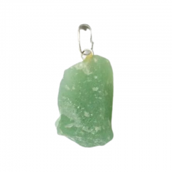 Ciondolo Quarzo Verde Grezzo Pietra Naturale - (± 2 - 3,5cm)