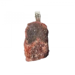 Ciondolo Rodonite Grezza Pietra Naturale (± 3cm)