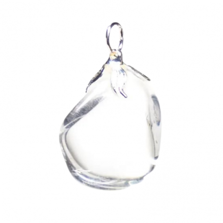 Ciondolo Cristallo di Rocca Pietra Naturale - (±1,5 - 3cm)