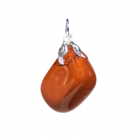 Ciondolo Diaspro Rosso Pietra Naturale - (± 1,5 - 3cm)