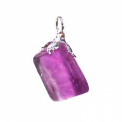 Ciondolo Fluorite Viola Pietra Naturale